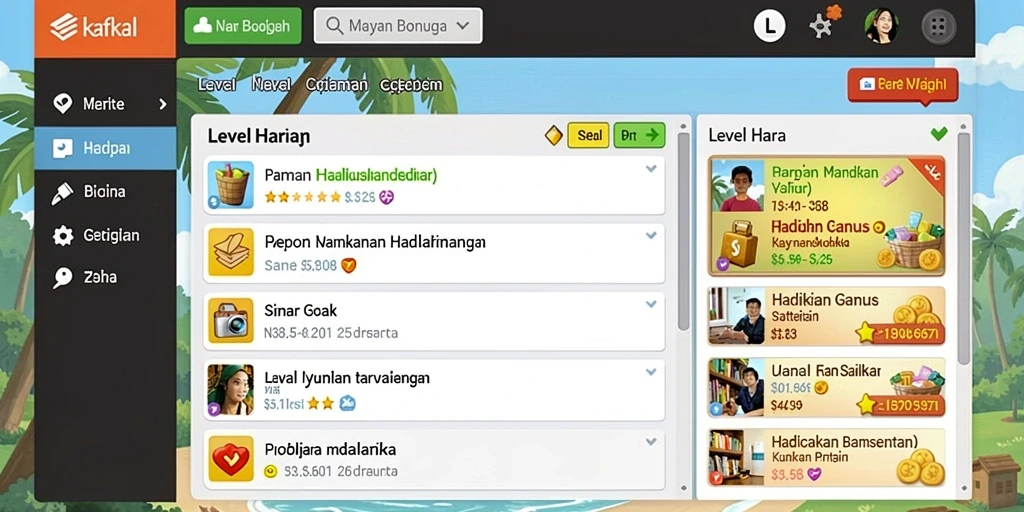 Tampilan antarmuka yang menarik dan user-friendly.