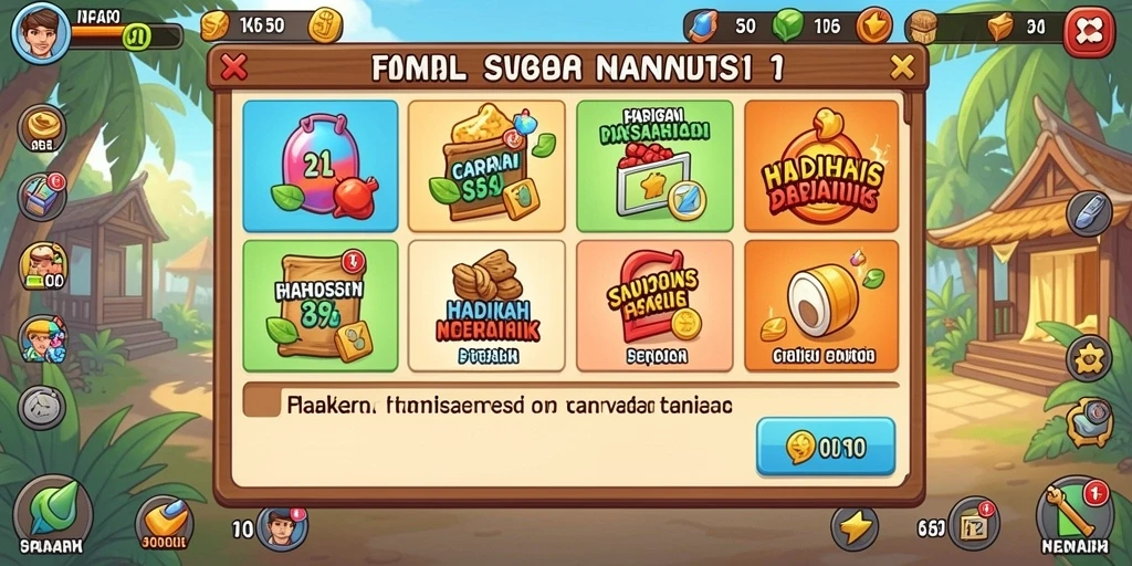 Tampilan awal permainan yang menarik dan intuitif.