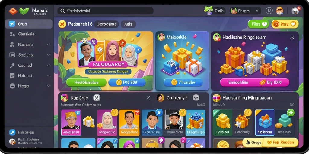 Tampilan utama aplikasi DOTA88 yang menarik dan mudah dinavigasi.