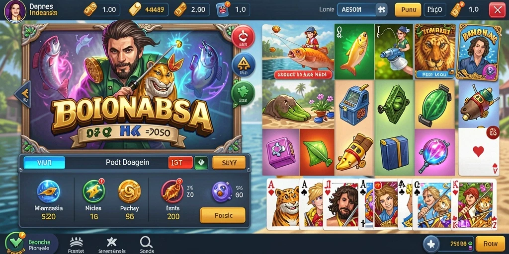 Screenshot menunjukkan tampilan antarmuka permainan yang menarik.