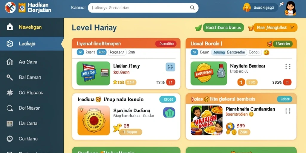 Tampilan antarmuka yang menarik dan user-friendly.