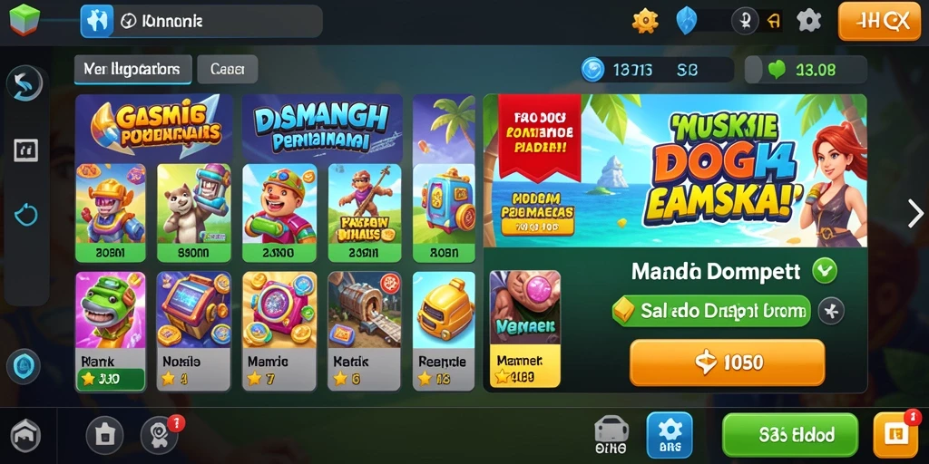 Tampilan level awal yang menarik dan penuh warna.