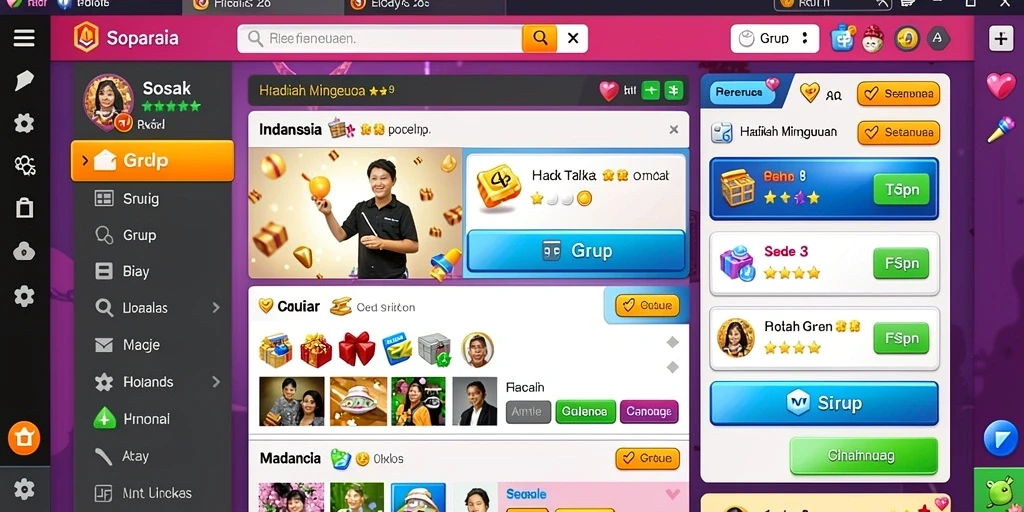 Tampilan antarmuka S9S9 yang modern dan user-friendly.