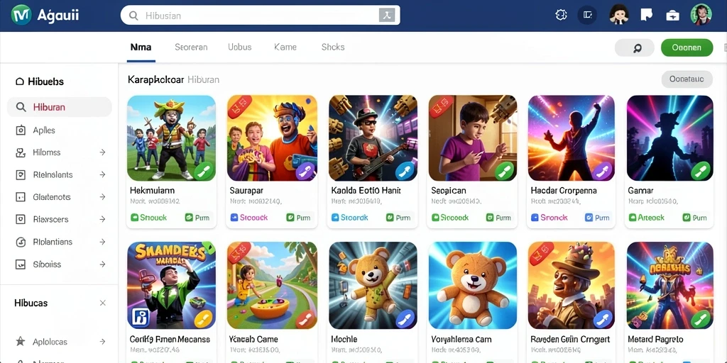 Tampilan awal game yang menarik dan responsif.