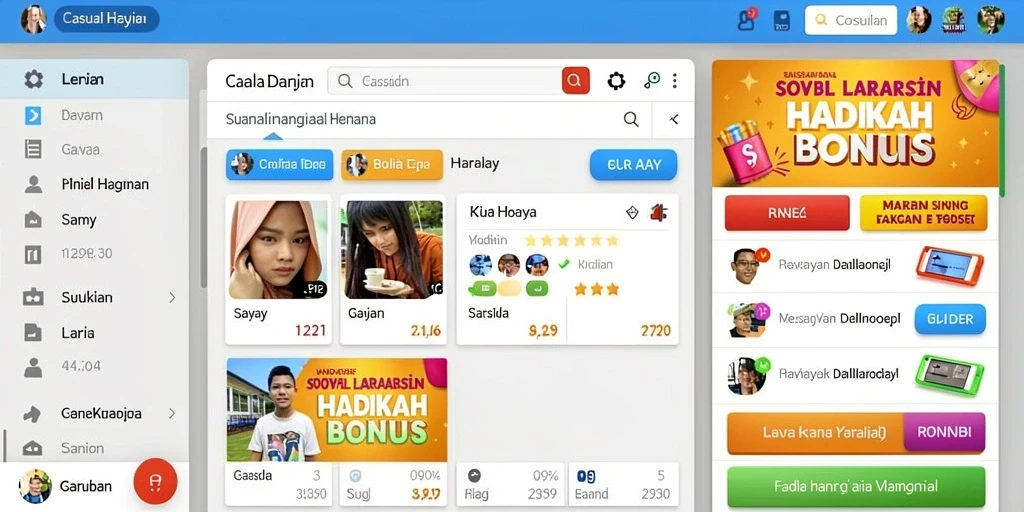Antarmuka aplikasi yang user-friendly.
