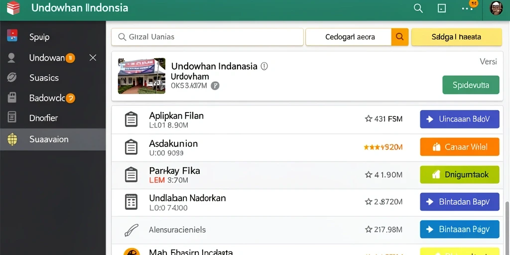 Tampilan antarmuka yang intuitif dan mudah dipahami.